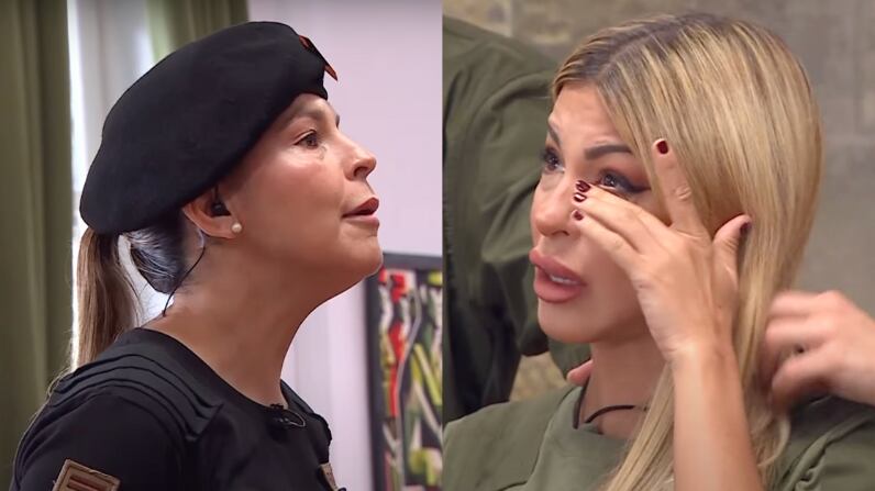 Pelea entre Comandante Arratia y Oriana Marzoli | Captura: Palabra de Honor de Canal 13