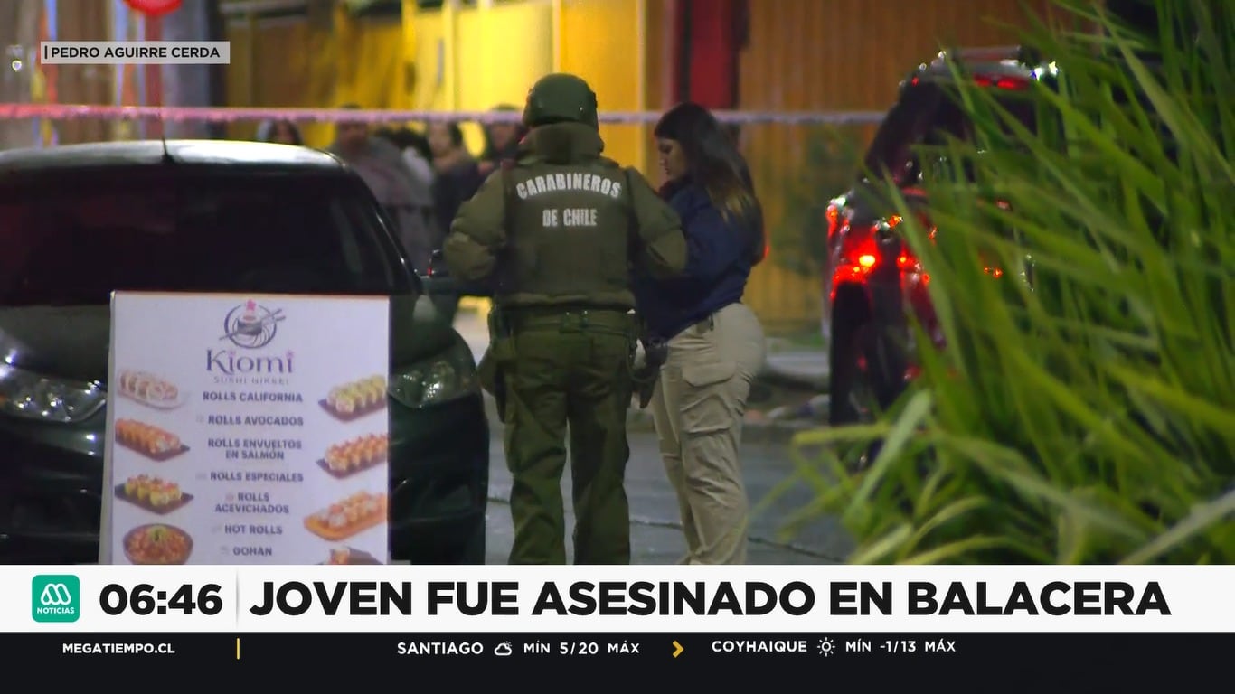 Acribillan a joven de 26 años en Pedro Aguirre Cerda: trabajadora resultó herida