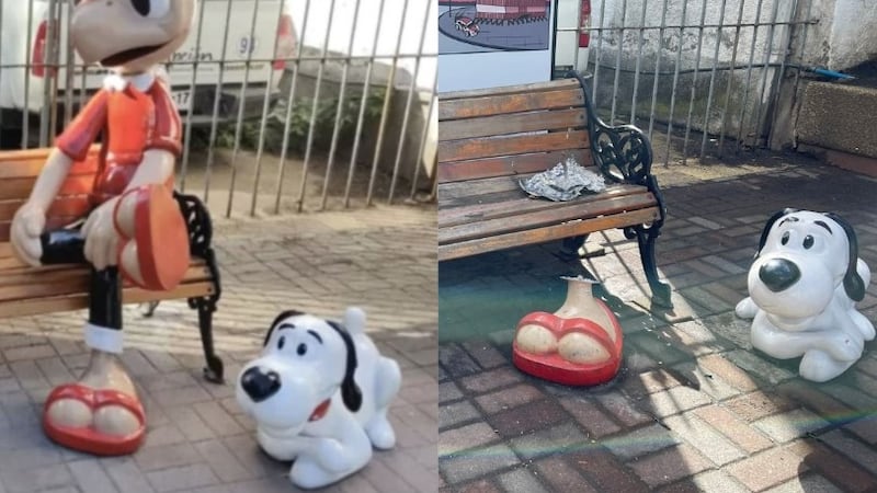 “¡Exijo una explicación!”: Estatua de ‘Condorito’ vandalizada otra vez en Concepción