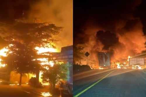 Bloqueos continúan en Jalisco luego del abatimiento de Nemesio Oseguera Cervantes, “El Mencho”