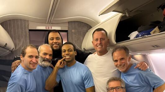 Donald Trump celebra liberación de seis presos estadounidense en Venezuela