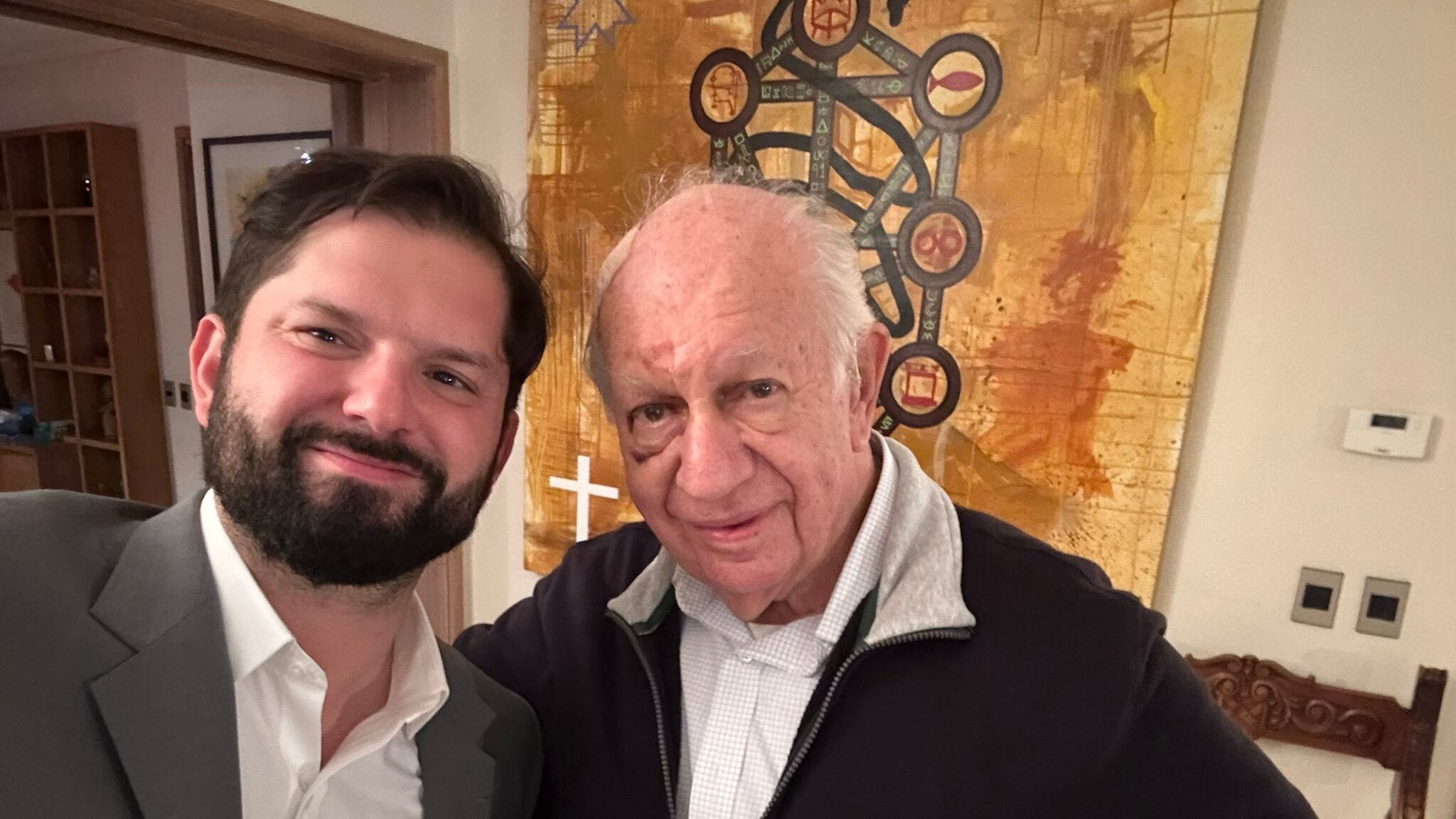 Gabriel Boric y Ricardo Lagos