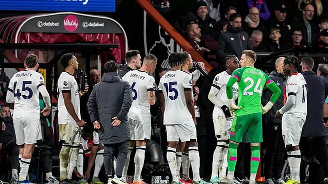El partido entre Bournemouth y Luton Town fue suspendido/ Luton Town.