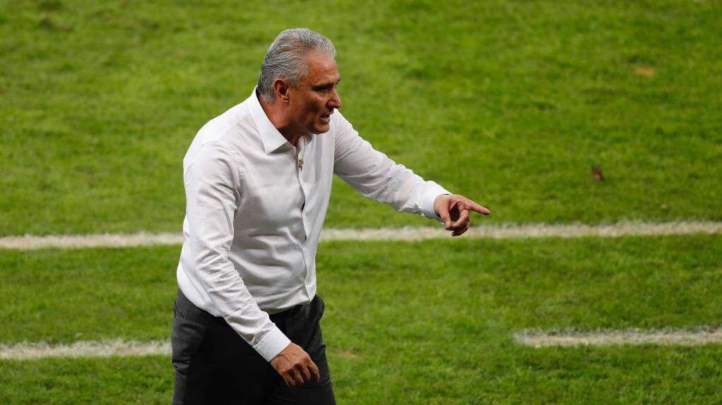 Tite, entrenador de los jugadores brasileños.