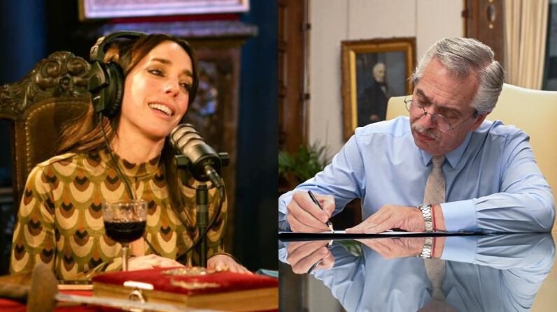 Tamara Pettinato y Alberto Fernández | Fuente: Instagram