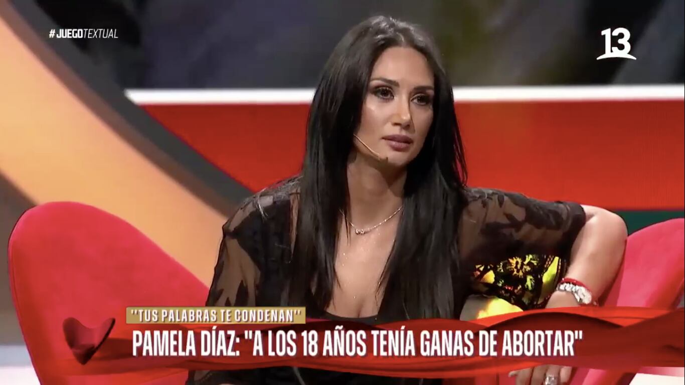 Pamela Díaz en "Juego Textual" | Captura: Canal 13