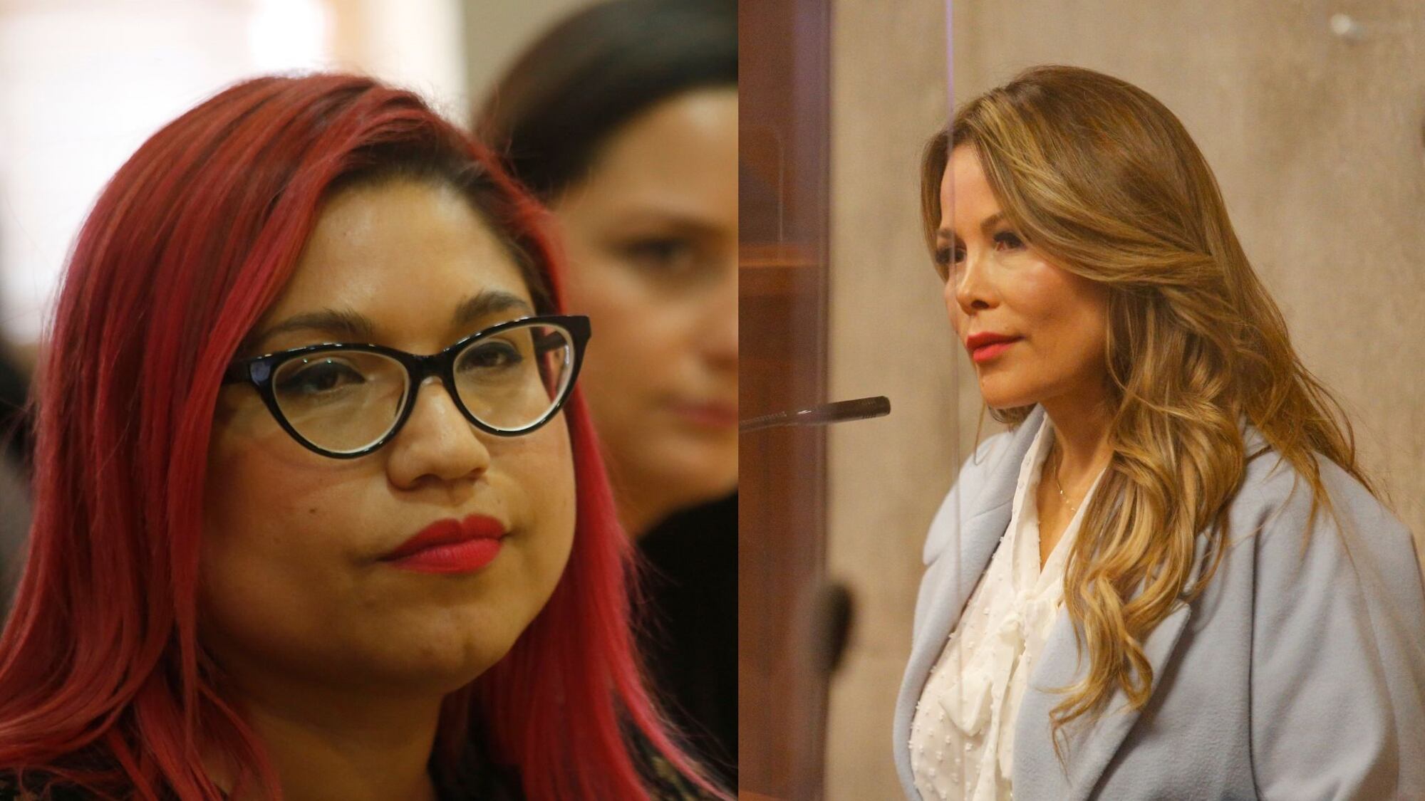 Alejandra Valle y Cathy Barriga