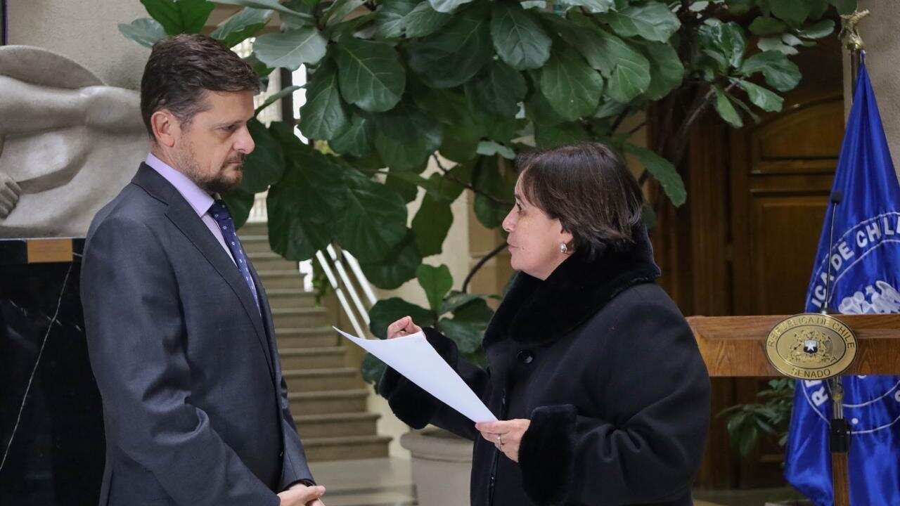Parlamentarios Stephan Schubert y Carmen Gloria Aravena