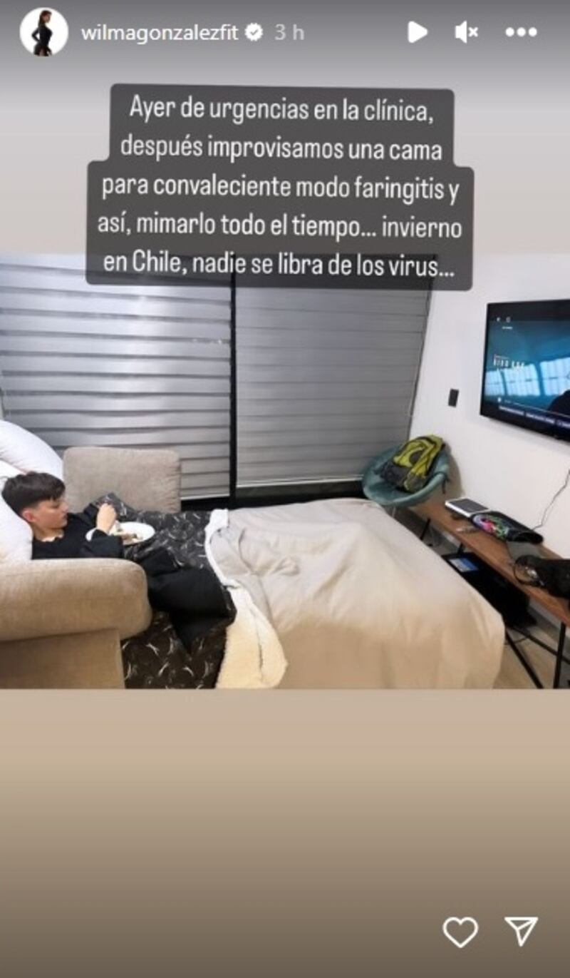 La española alertó a sus seguidores de redes sociales por el estado de salud de su hijo.