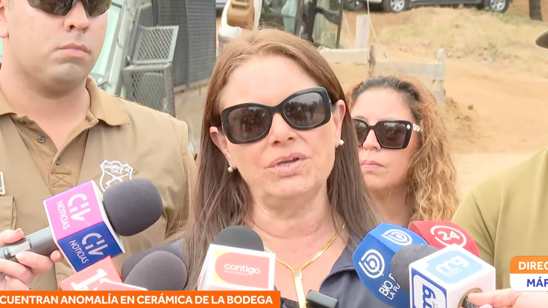 La fiscal regional de Los Ríos llegó hasta el predio donde se busca el cuerpo de Julia Chuñil