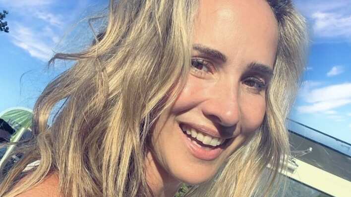 La animadora conversó escuetamente respecto de su crisis matrimonial con Cristián de la Fuente.