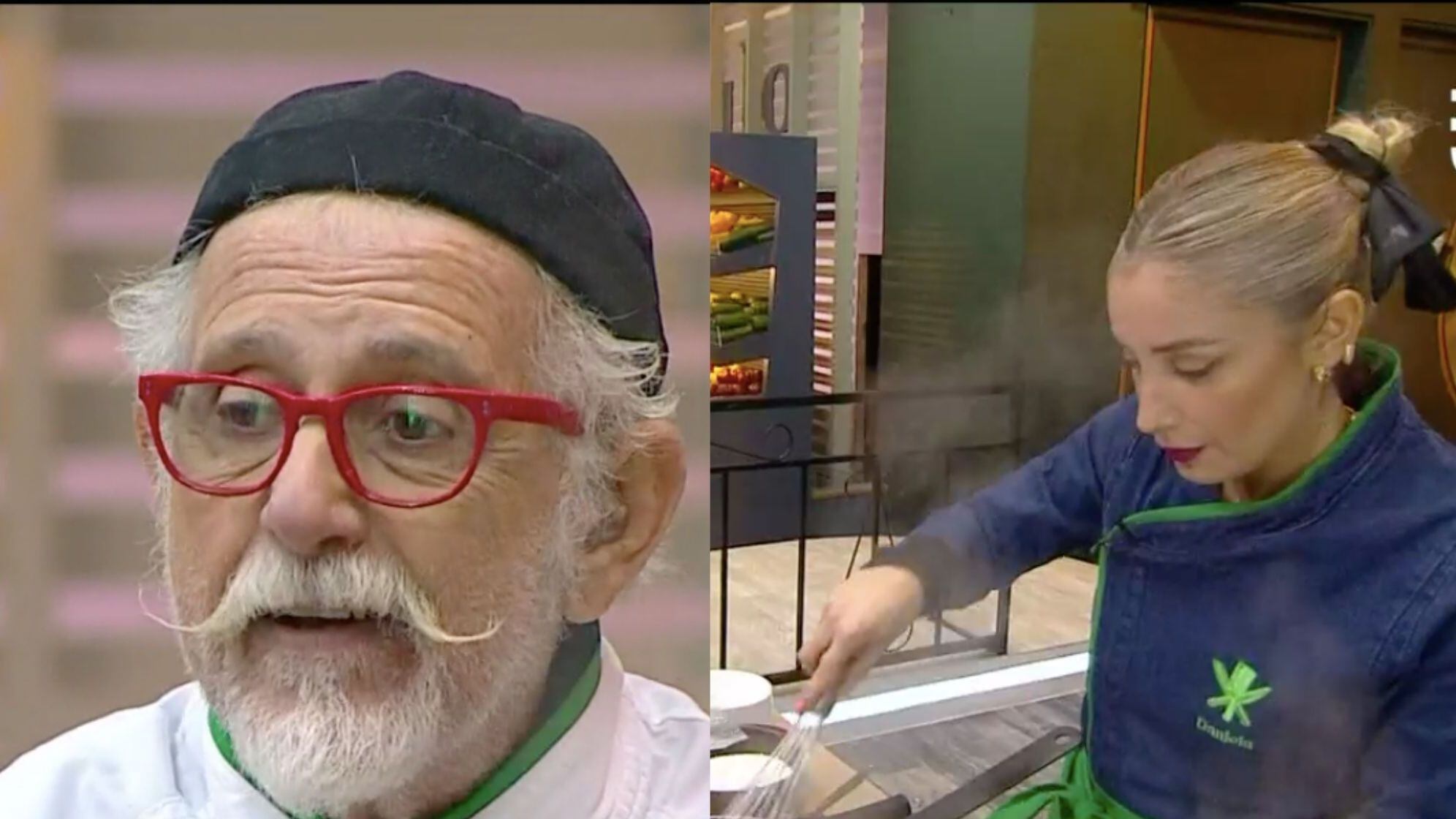Ennio Carota y Daniela Castro en "El Discípulo del Chef"| Captura: CHV