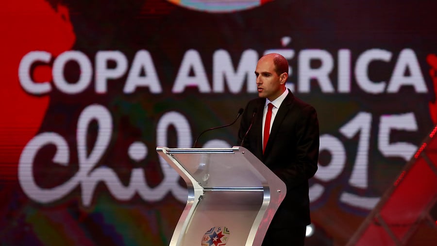 Sergio Jadue en el sorteo de la Copa América 2015