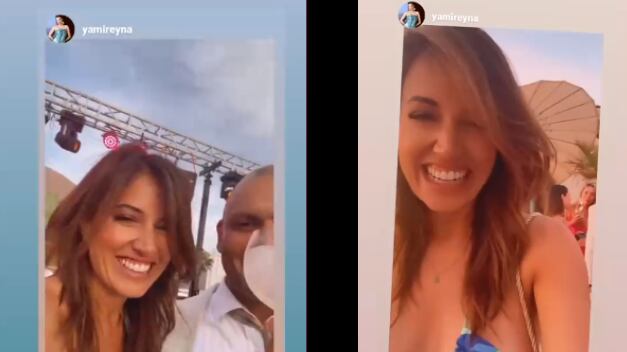 Un inesperado reencuentro tuvieron la noche de este sábado Yamila Reyna y su ex pareja, el futbolista Diego Mono Sánchez, al coincidir en un matrimonio.
Resulta que los separados tortolitos son amigos en común de los novios, el cocinero Pablo Godoy y su pareja, Sheyla Guzmán, quienes se casaron en Arica.
Fue así como la conductora de TVN publicó un video donde aparece con el novio, pero se le cuela el Mono Sánchez. “Miren quien me encontré”, dijo la argentina. “Bueno, tenemos amigos en común”, explicó de inmediato.
