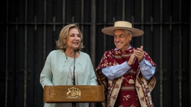 Cecilia Morel y Sebastián Piñera en Fiestas Patrias