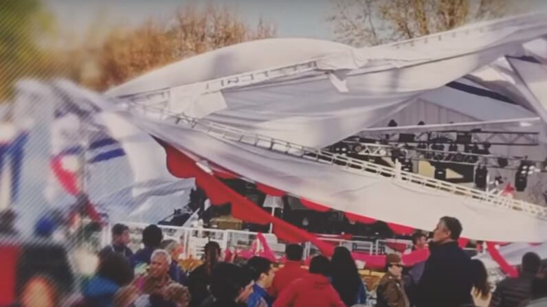 Accidente carpa San Javier | Fuente: T13