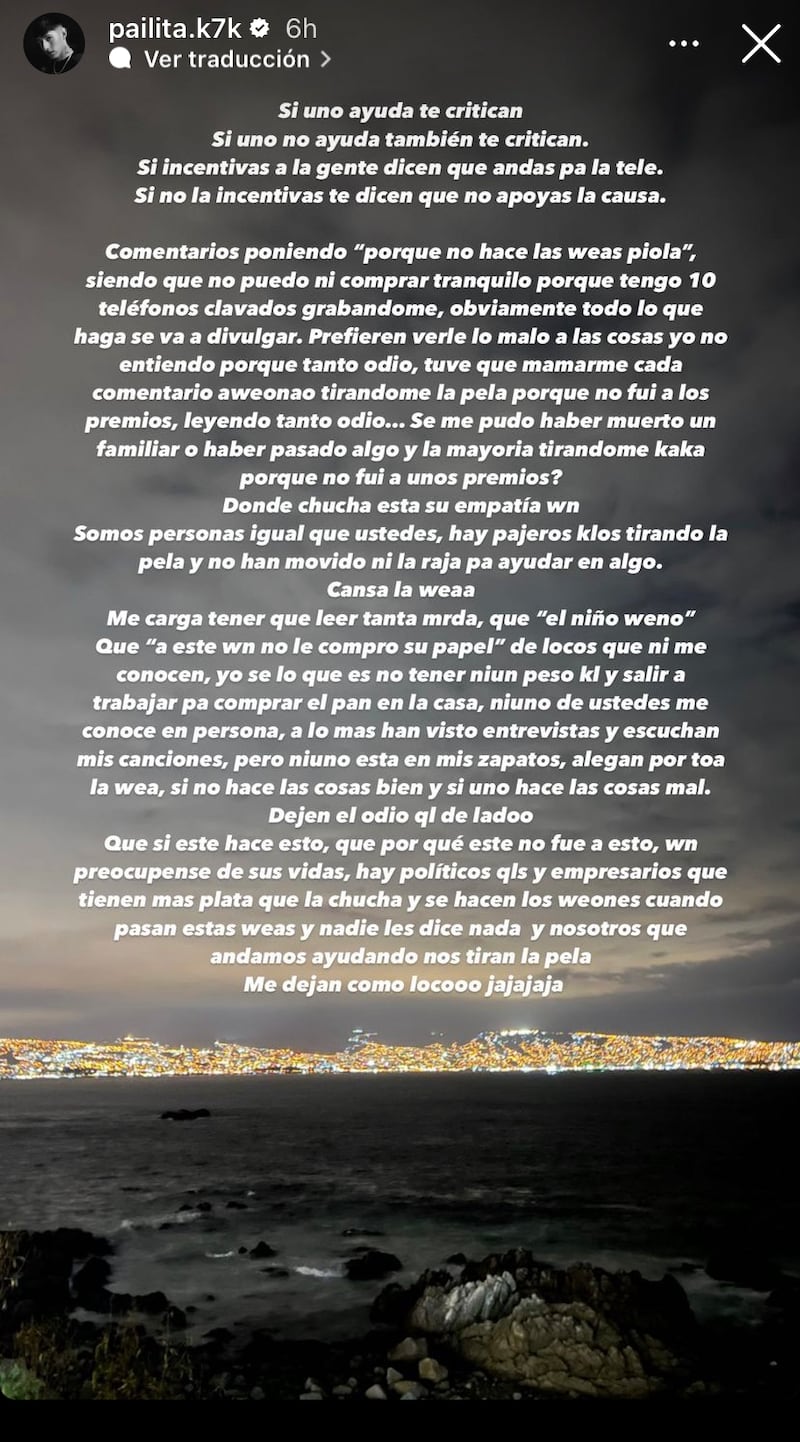 Historia de Pailita | Instagram