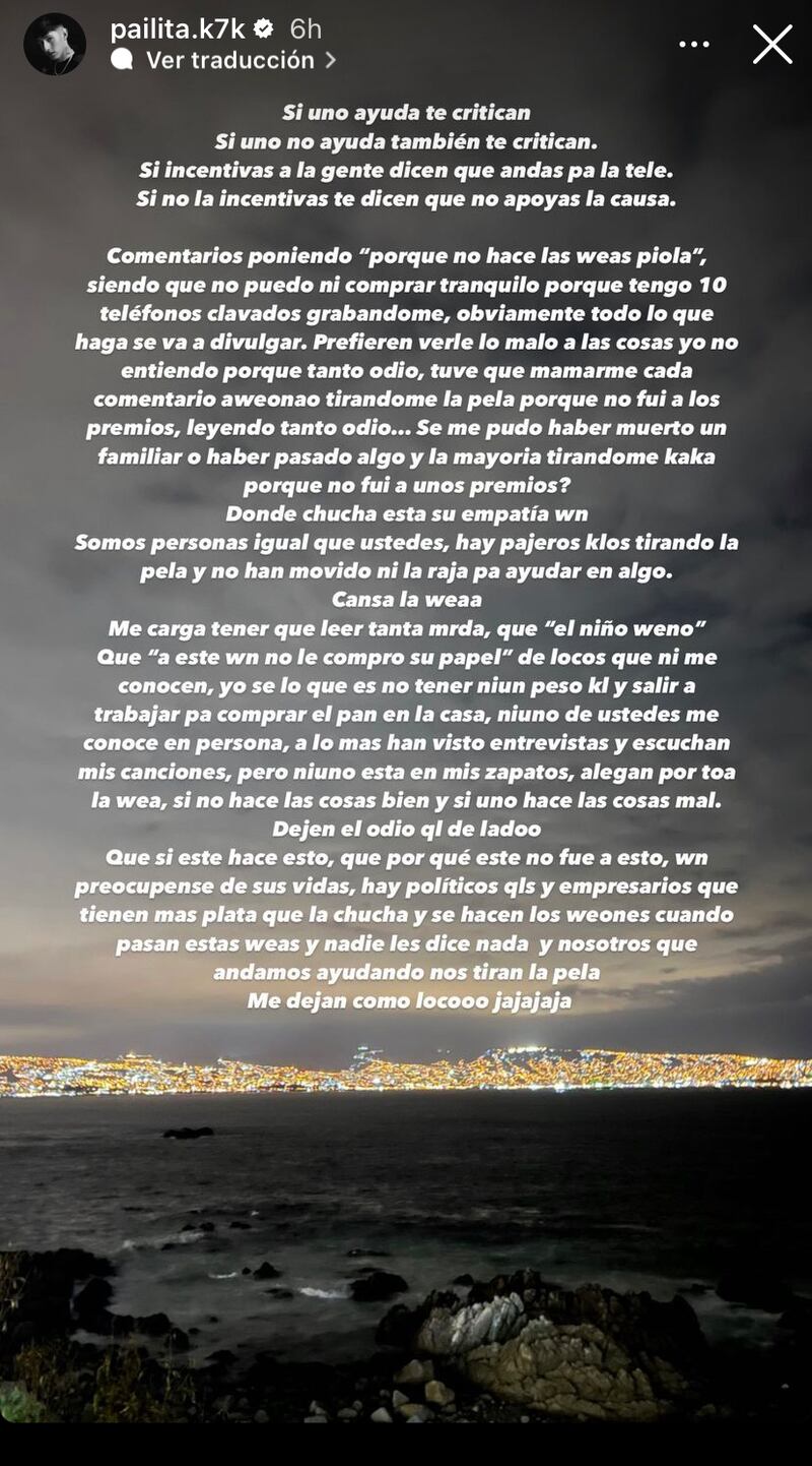 Historia de Pailita | Instagram
