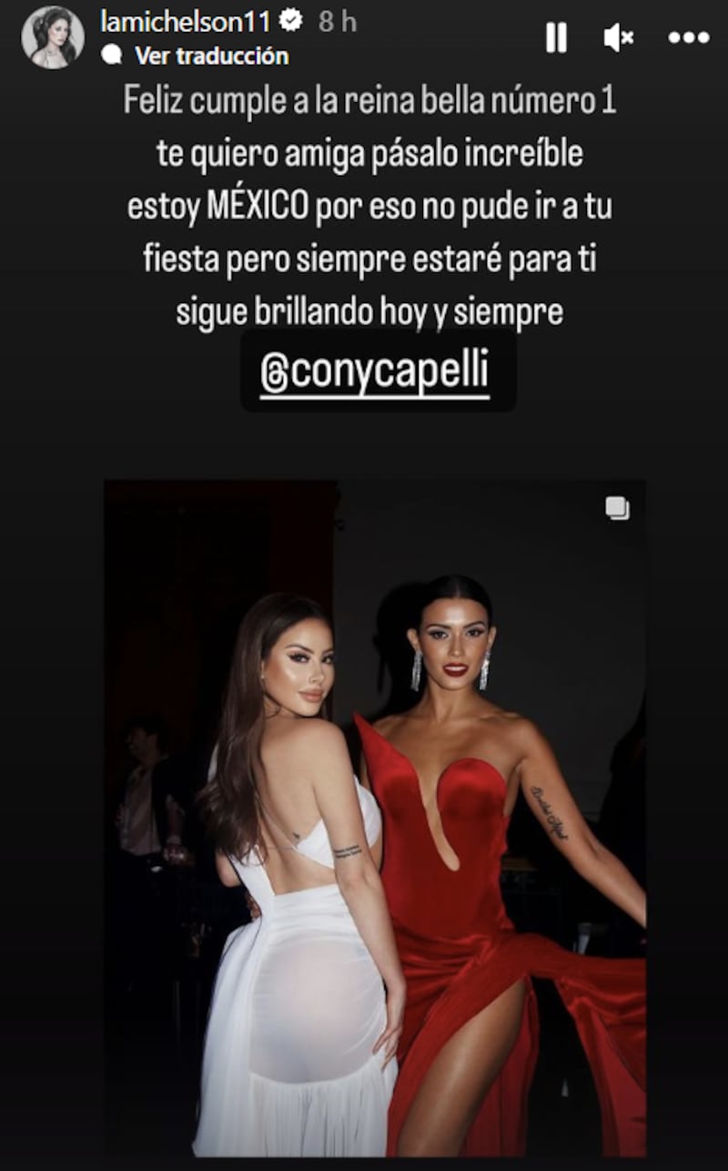 Historia de Ignacia Michelson con Constanza Capelli | Instagram