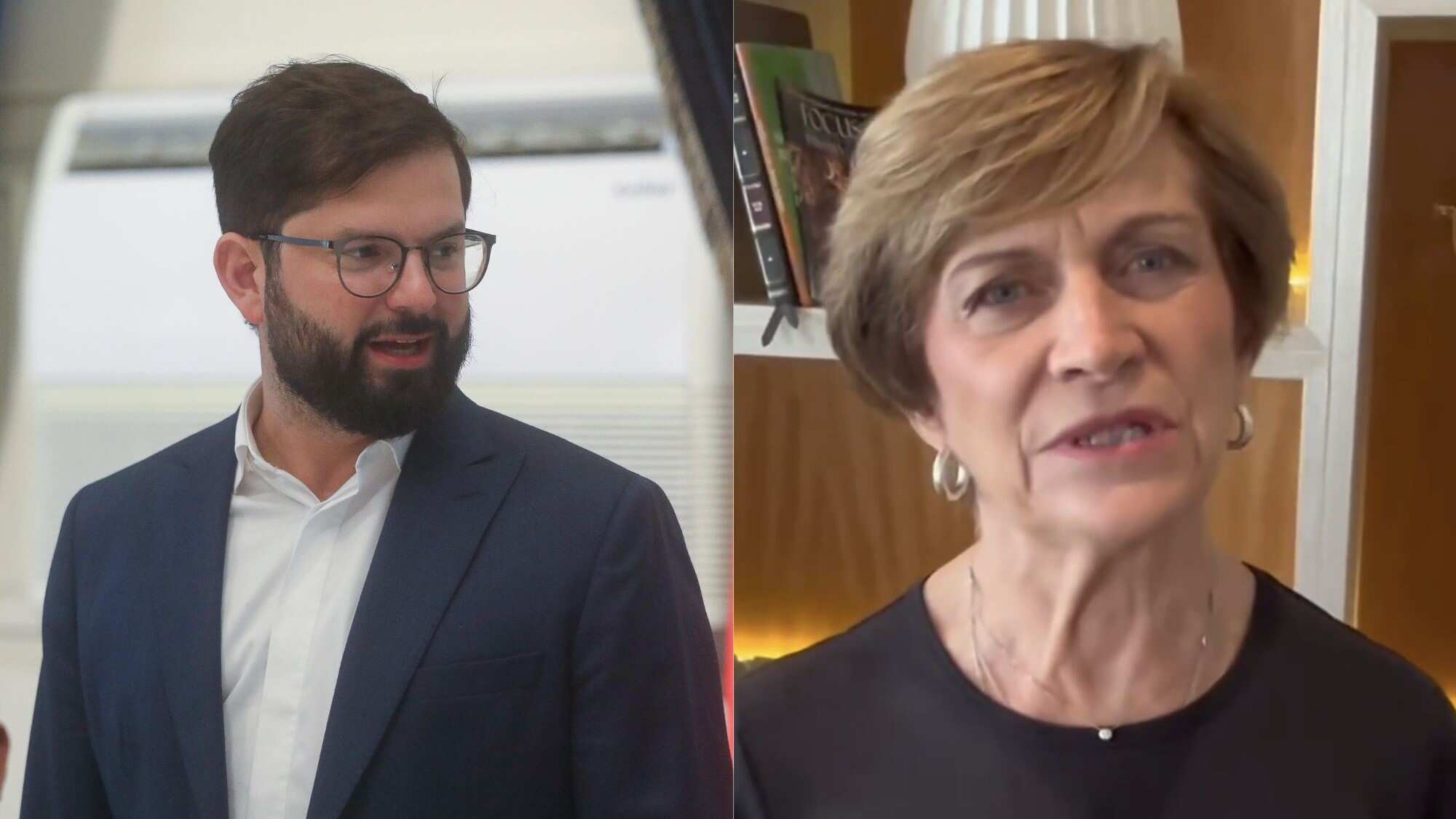 Evelyn Matthei y Gabriel Boric (AGENCIA UNO)