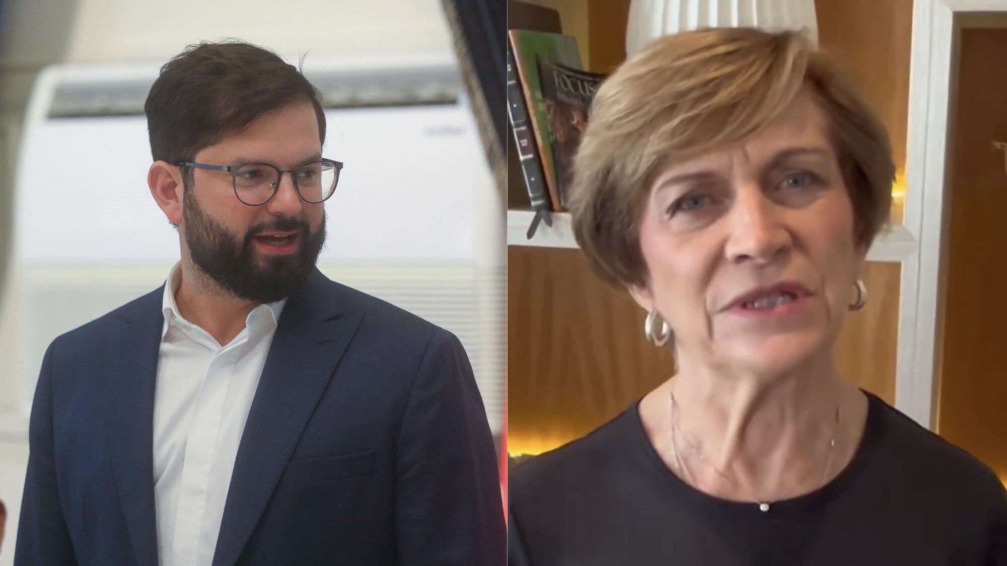 Evelyn Matthei y Gabriel Boric (AGENCIA UNO)