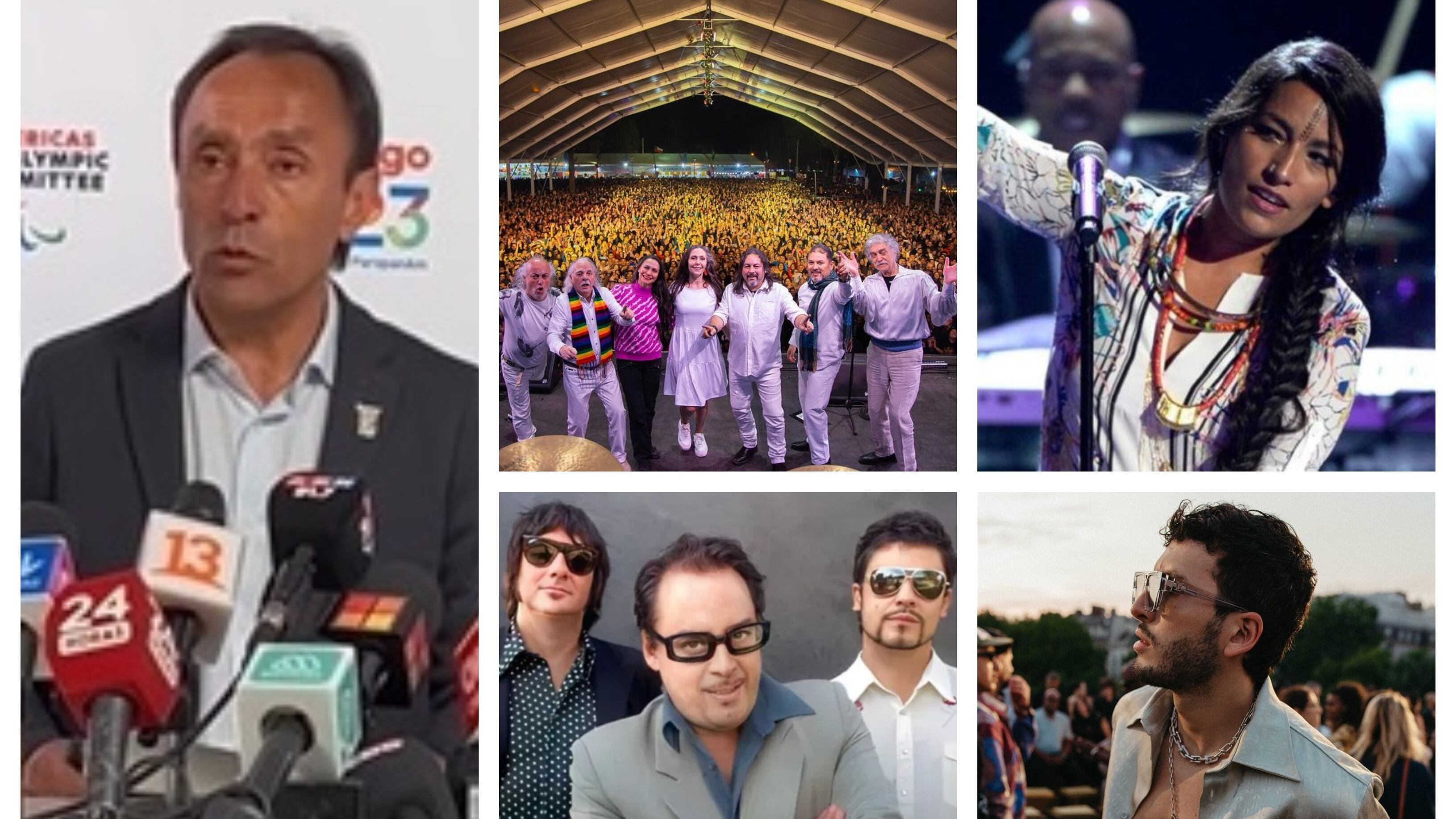 El ministro de Deportes fue una de las autoridades que anunció el nombre de los artistas que se presentarán en la ceremonia de inauguración del evento deportivo.