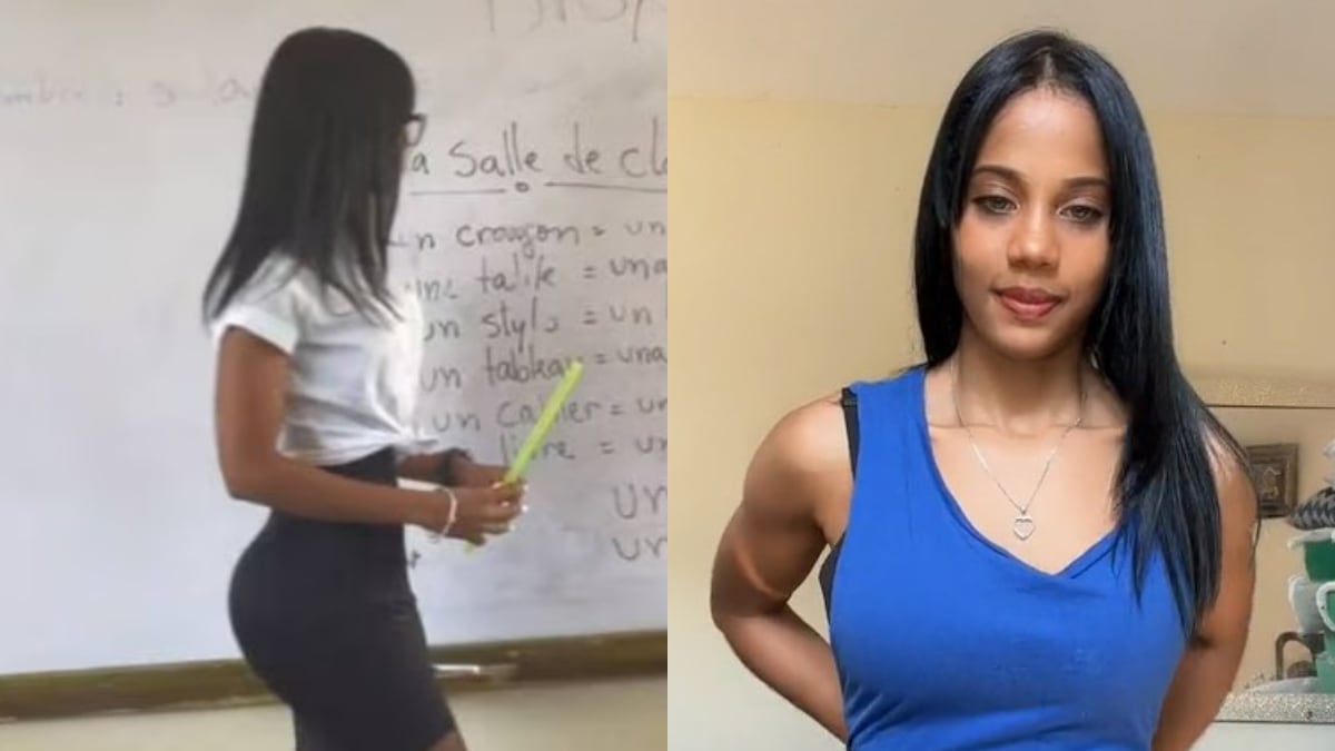 La maestra de inglés Jenni de los Santos se volvió viral