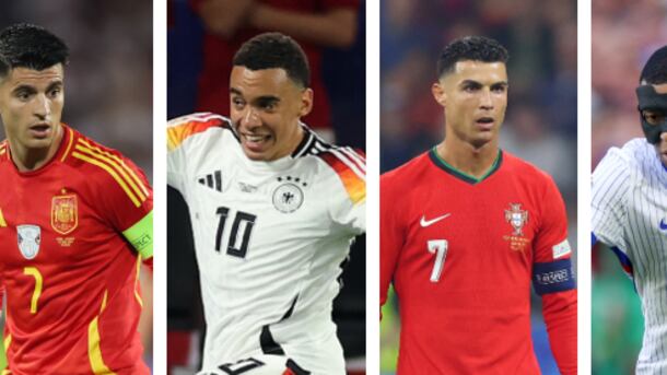 Morata, Musiala, Ronaldo y Mbappé / Getty