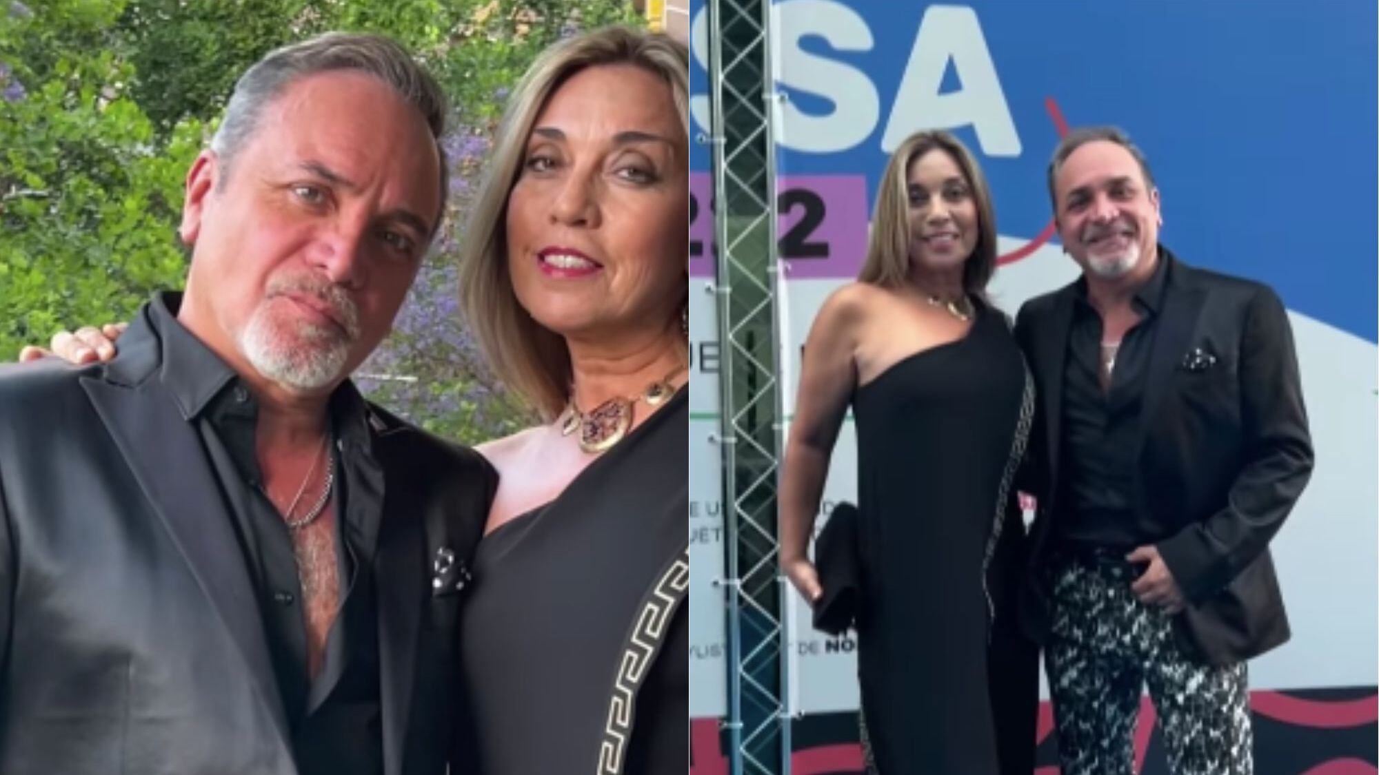 Luis Jara y su esposa en los Premios Musa 2022