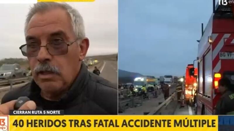 Pasajeros fallecidos estaban en la berma y fueron impactados: Chofer entrega crudo relato del accidente en Ruta 5 Norte
