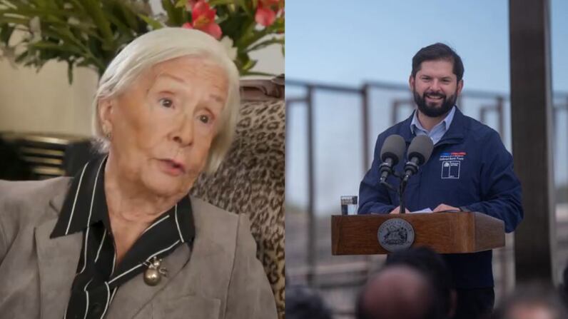 Delfina Guzmán y Presidente Gabriel Boric | Captura: CNN Chile e Instagram