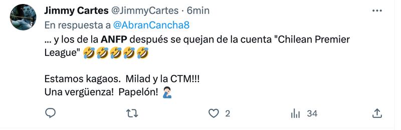 Reacción por Chile sin Mundial