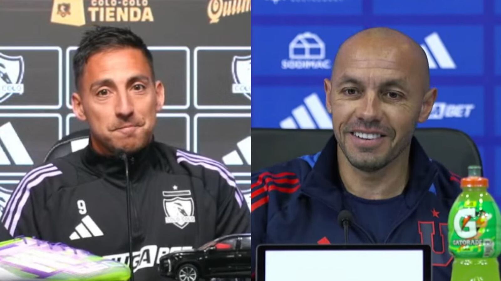 Javier Correa y Marcelo Díaz