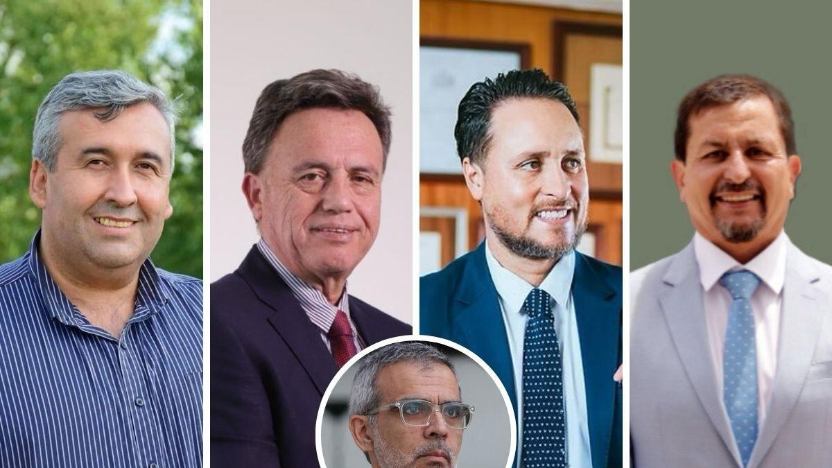 Alcaldes Rodrigo Wainraihgt, Eduardo Espinoza, Cristian Oses y José Miguel Muñoz