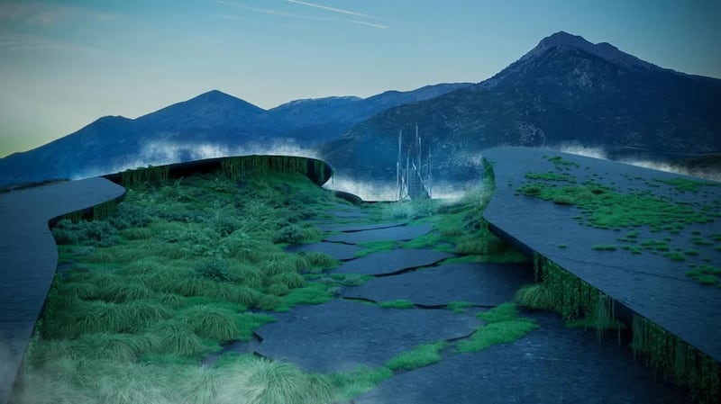 Una nueva bodega diseñada por 314 Architecture Studio parece flotar sobre los viñedos de Grecia, asemejándose a un ovni incrustado en el campo. Foto: Freepik.