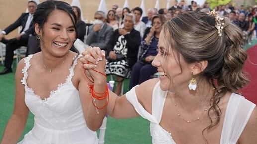 Las defensoras de Santiago Morning se casaron luego de seis años de pololeo.