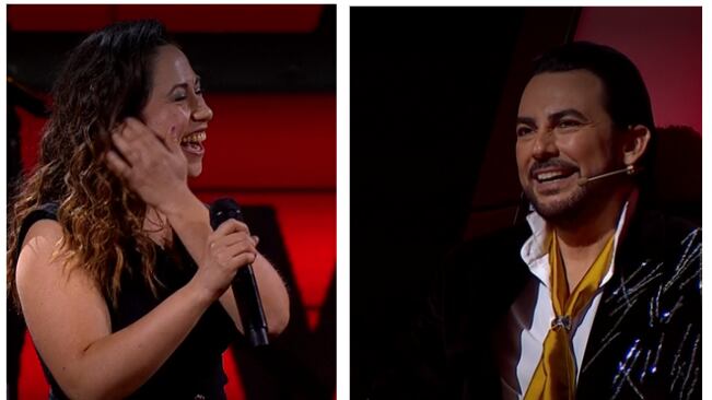Beto Cuevas hizo sonrojar a la participante Carla Pérez en The Voice Chile, al consultar si estaba casada porque se la imaginaba gritando...en una discusión.