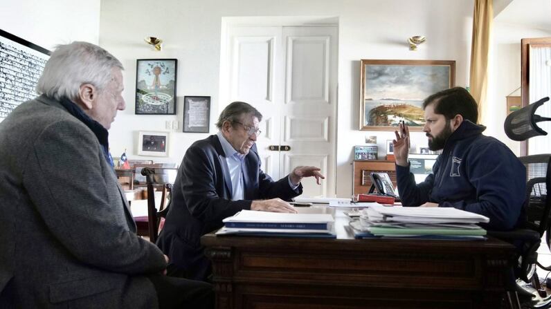 Presidente Gabriel Boric y Jaime Gazmuri | Fuente: X de Gabriel Boric