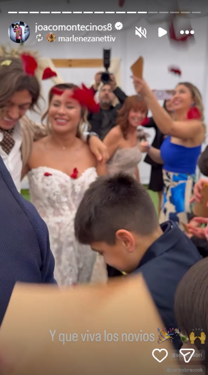 Matrimonio de Sabrina Sosa y Joaquín Montecinos | Fuente: Instagram @joacomontecinos8
