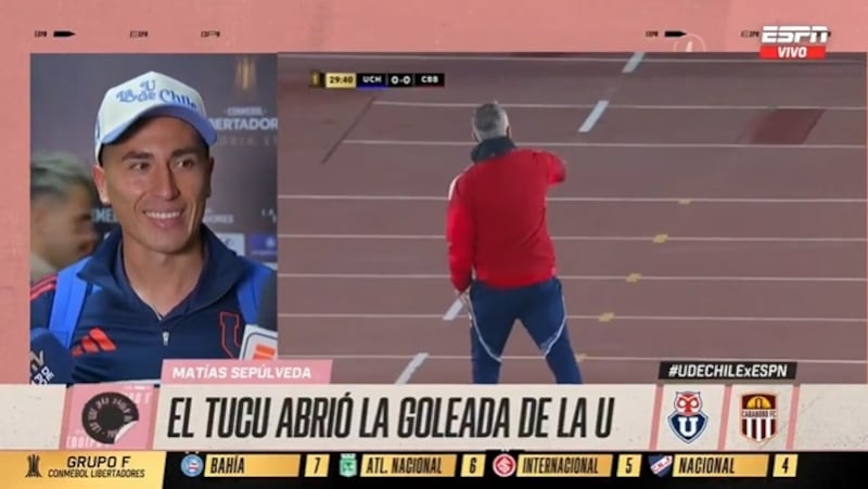 El defensor universitario evidenció el rol de liderazgo positivo que Charles Aránguiz tiene en el plantel de la U.