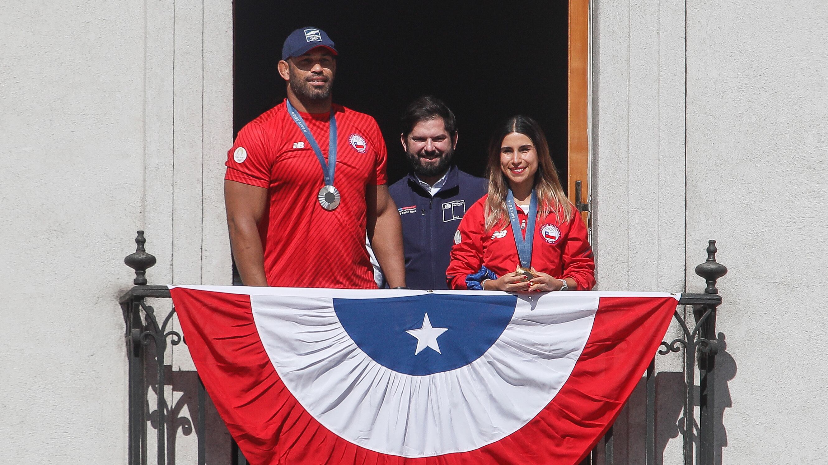 Yasmani Acosta y Francisca Crovetto en La Moneda
