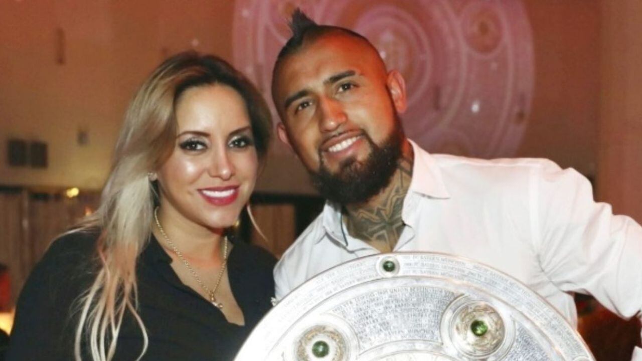 Marité Matus y Arturo Vidal