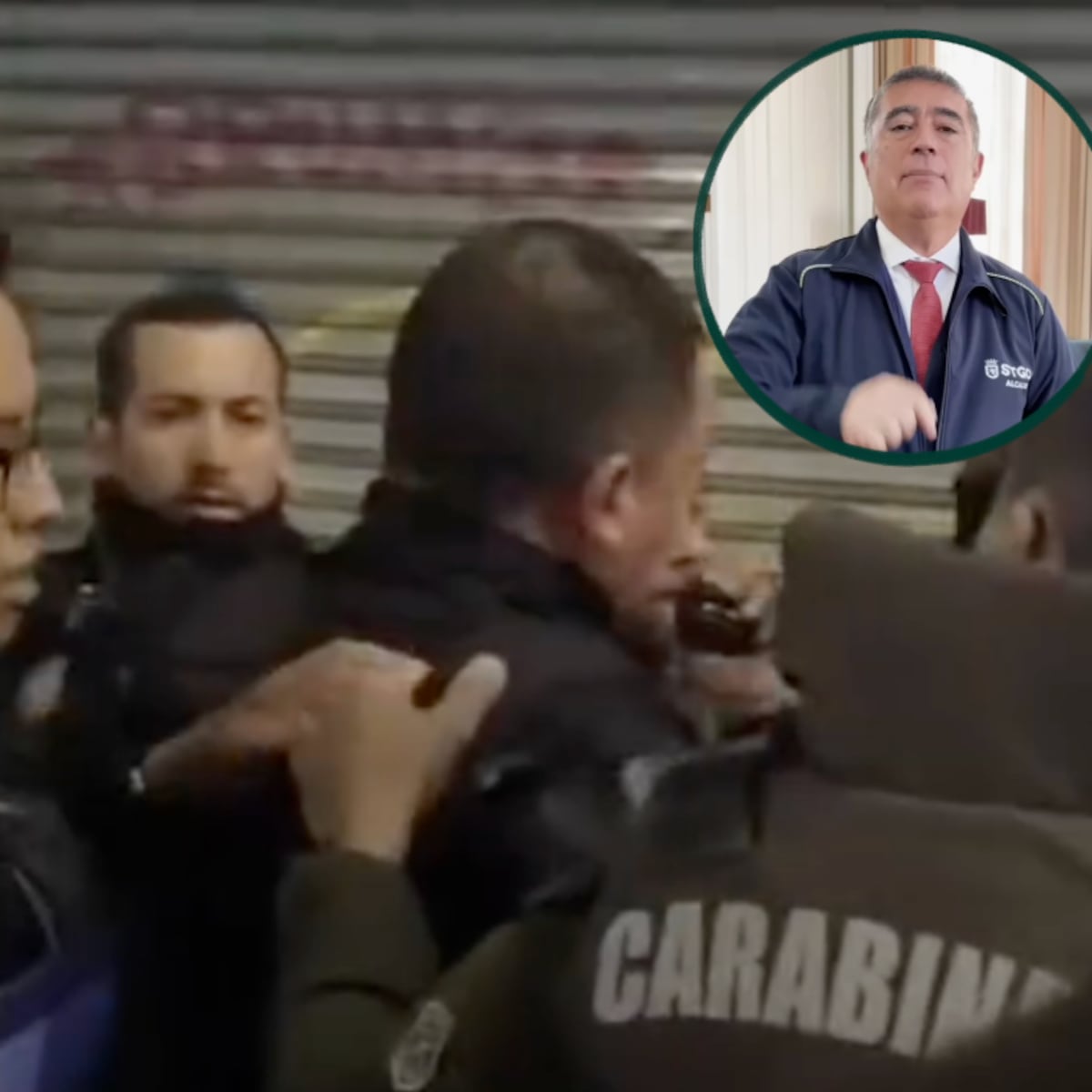 Municipalidad de Santiago revisará procedimiento tras enfrentamiento entre guardias y Carabineros Municipalidad de Santiago revisará procedimiento tras enfrentamiento entre guardias y Carabineros