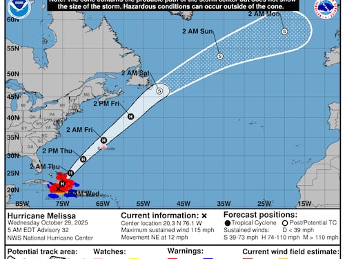 Huracán Melissa golpea a Jamaica y llega a Cuba con intensidad de categoría 3