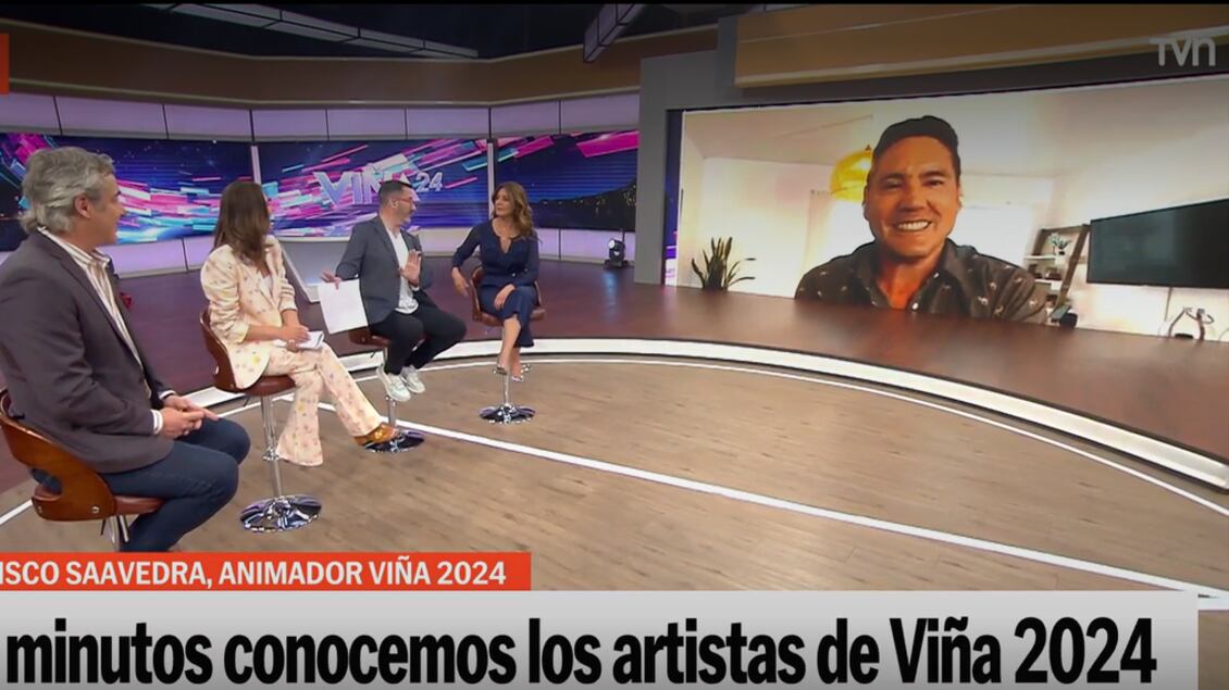 Eduardo Fuentes, María Luisa Godoy, José Luis Repenning, Priscilla Vargas y Pancho Saavedra | TVN