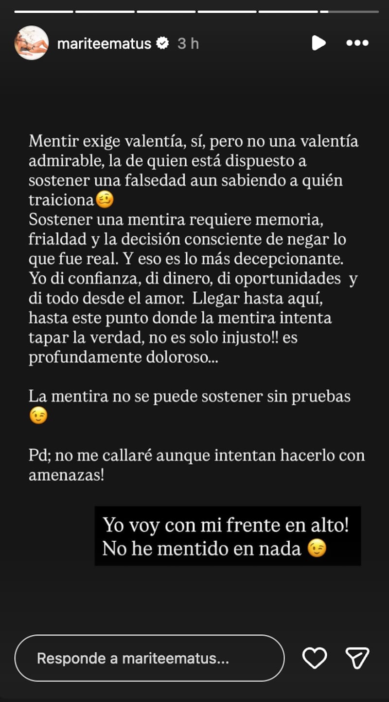 Historia de Marité Matus | Fuente: Instagram @mariteematus