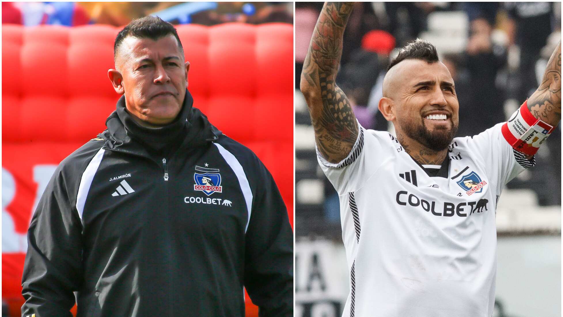 Jorge Almirón y Arturo Vidal