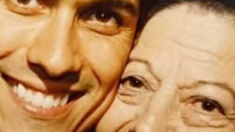 Rafael Araneda y su mamá