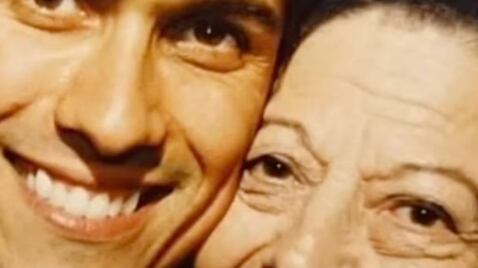 Rafael Araneda y su mamá