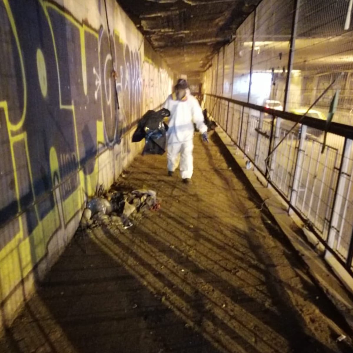Cierre definitivo del paso bajo nivel de Lira con Alameda por inseguridad Cierre definitivo del paso bajo nivel de Lira con Alameda por inseguridad